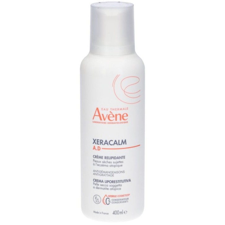 XeraCalm A.D. Crema Liporestitutiva Idratante e Lenitiva per Pelle Secca 400ml - Avène