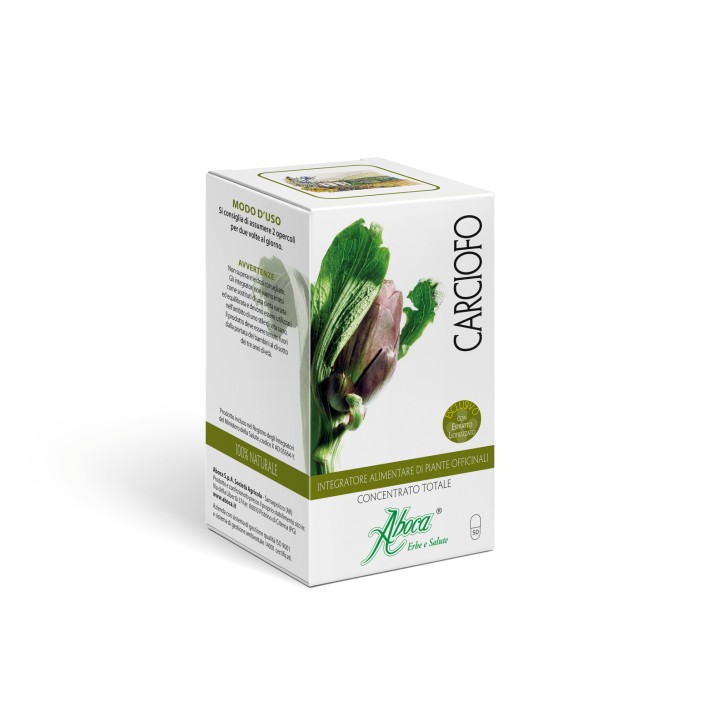 Carciofo Concentrato Integratore per Fegato e Digestione 50 Opercoli - Aboca