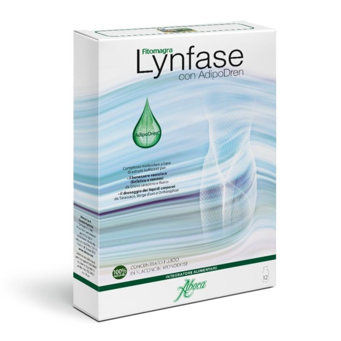 Lynfase Fitomagra Integratore Drenante Naturale senza zuccheri e alcool 12x15g - Aboca
