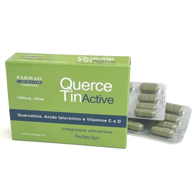 Quercetin Active Integratore Antiossidante Immunitario 1300mg 20 Compresse - Farmad