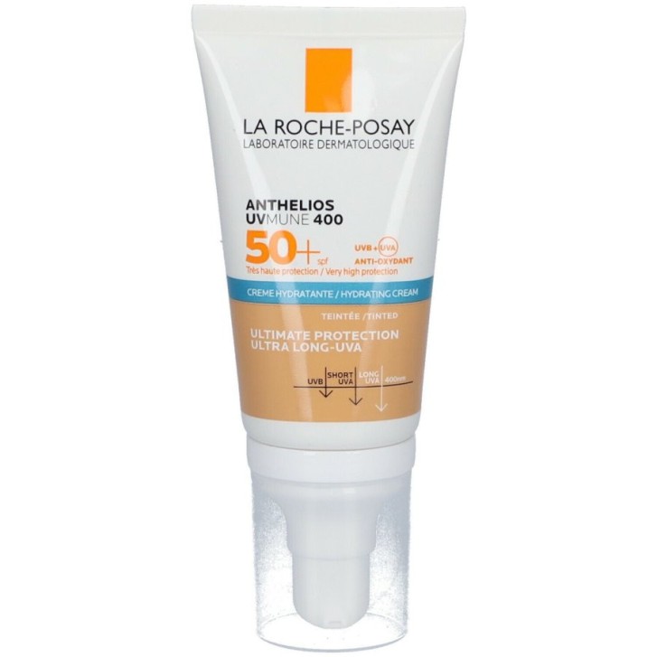 Anthelios Uvmune 400 Crema Idratante Colorata SPF50+ Protezione UVB UVA - La Roche-Posay