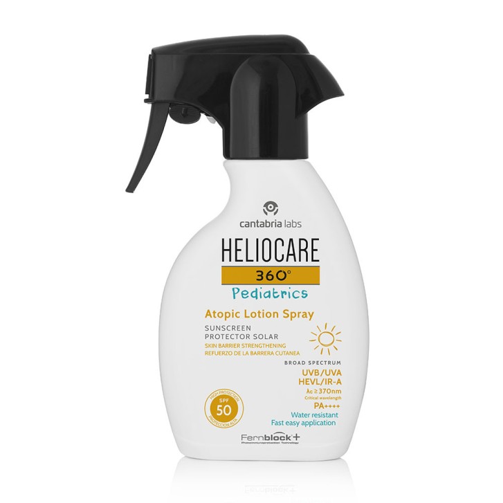 Heliocare 360 Lozione Spray Solare SPF 50 Pediatrico Atopico 250ml - Cantabria Labs