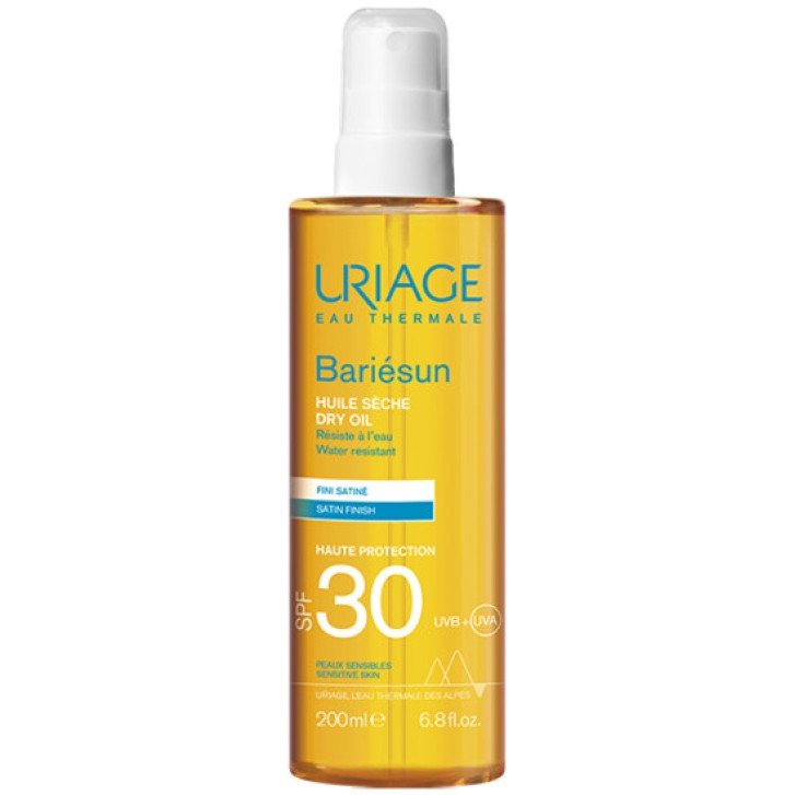 Bariésun Olio Secco Protettivo SPF30 Idratante per Pelli Sensibili 200ml - Uriage
