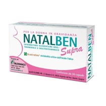 Natalben Supra Integratore Multivitaminico Gravidanza con Omega 3 DHA EPA 30 Capsule - Italfarmaco