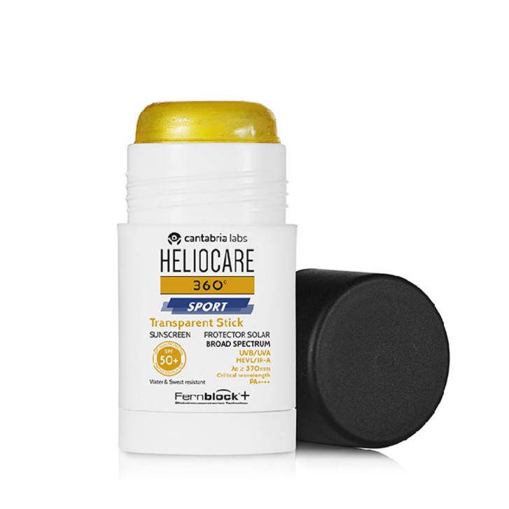 Stick Solare Sport SPF50+ Trasparente Resistente Acqua e Sudore 25g - Heliocare
