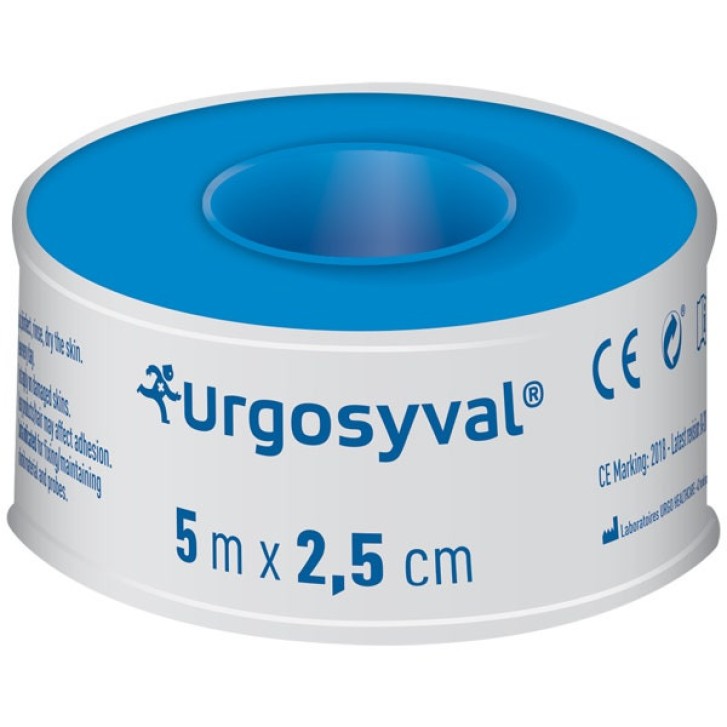 Cerotto in Rocchetto Bianco Ipoallergenico Traspirante 5m x 2,5cm - Urgo