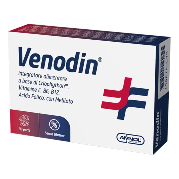 Venodin Integratore per Microcircolo con Diosmina Esperidina Vitamine B e E 30 Perle - Amnol