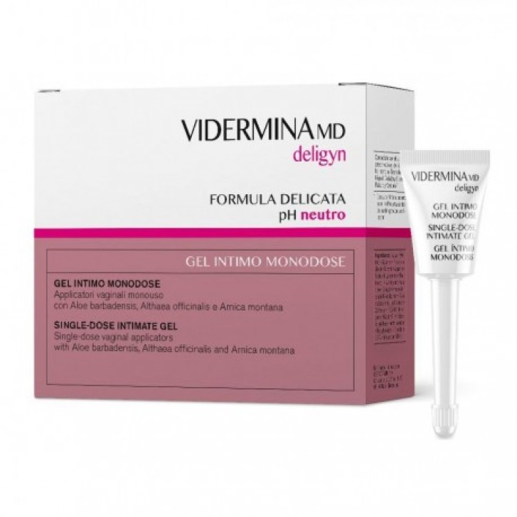 Deligyn Gel Intimo Idratante pH Neutro Senza Profumo 6 Applicatori Monodose - Vidermina