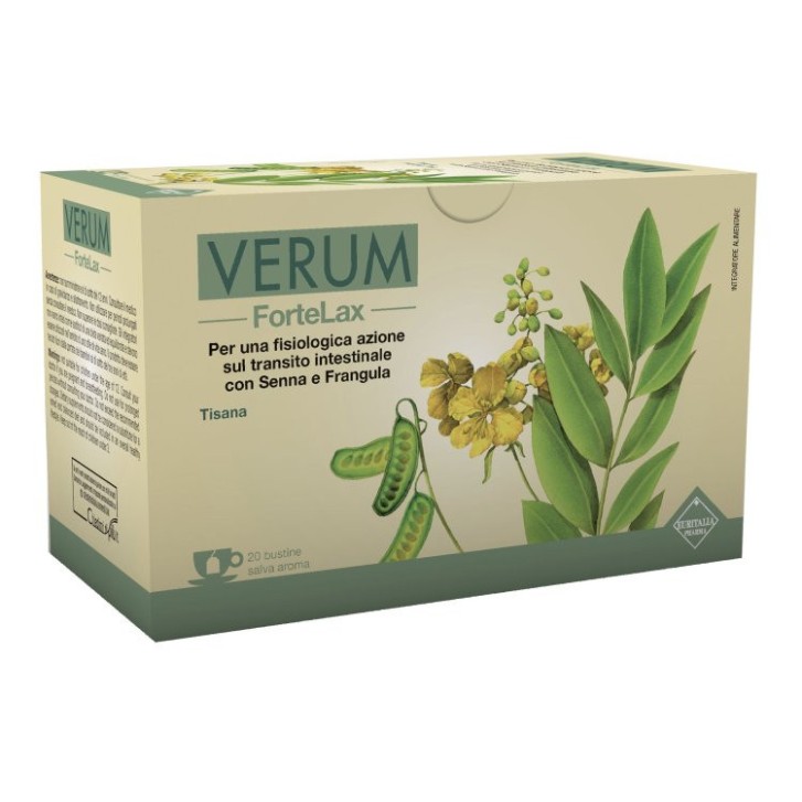 Tisana Regolarità Intestinale con Senna Finocchio e Malva 20 Filtri 40g - Verum ForteLax