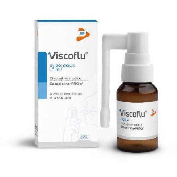 Viscoflu Spray Orale Emolliente e Protettivo per la Gola 20 ml - Pharma Line