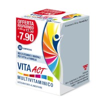 Multivitaminico Integratore Vitamine e Minerali Energetico 30 Compresse - Linea ACT