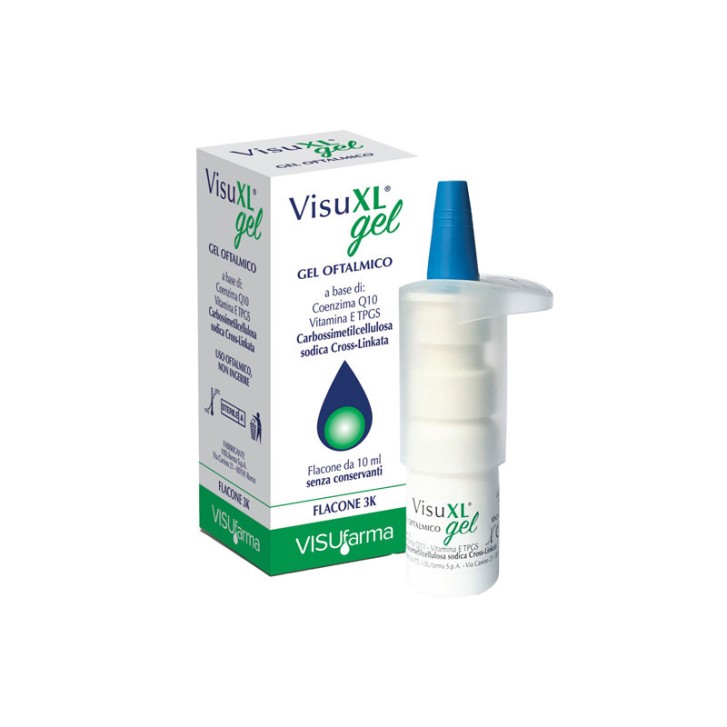 VisuXL Gel Oftalmico Lubrificante Senza Conservanti per Lenti a Contatto 10ml - Visufarma
