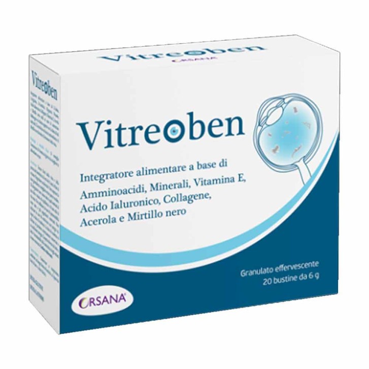 Vitreoben Integratore Benessere Occhi Effervescente 20 Bustine - Orsana Italia