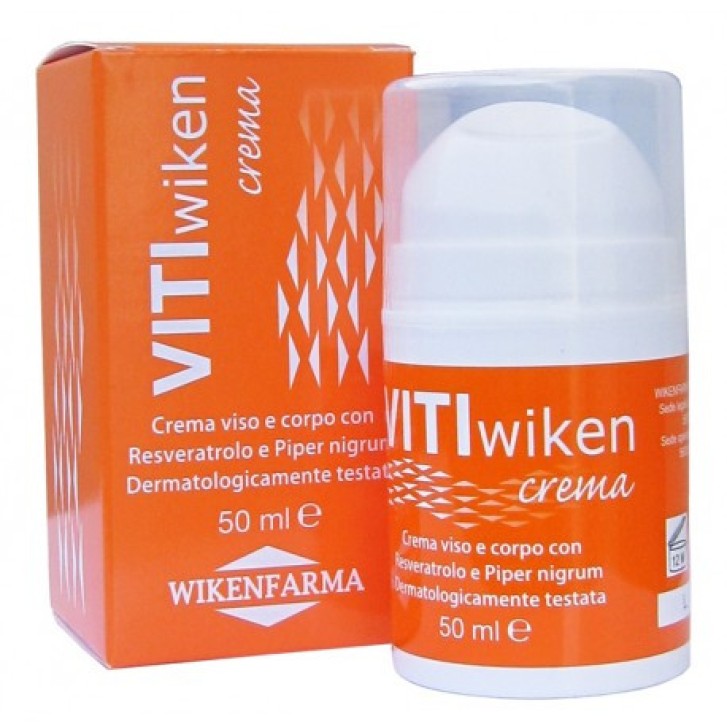Vitiwiken Crema Viso e Corpo Antiossidante Idratante con Resveratrolo 50ml - Wikenfarma