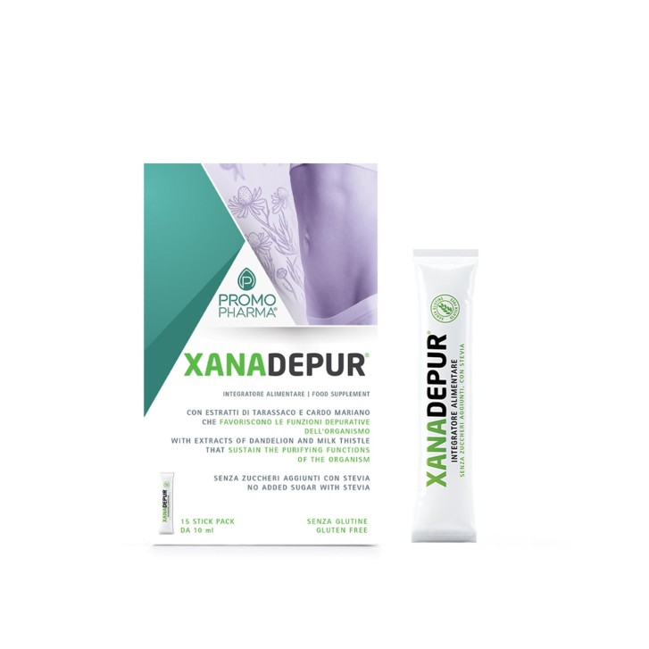 Xanadepur Integratore Alimentare Depurativo Epatico Digestivo 15 Stick 10ml - PromoPharma