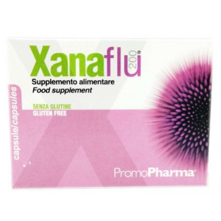 Xanaflu Integratore Difese Immunitarie 200mg 20 Capsule Senza Glutine - PromoPharma