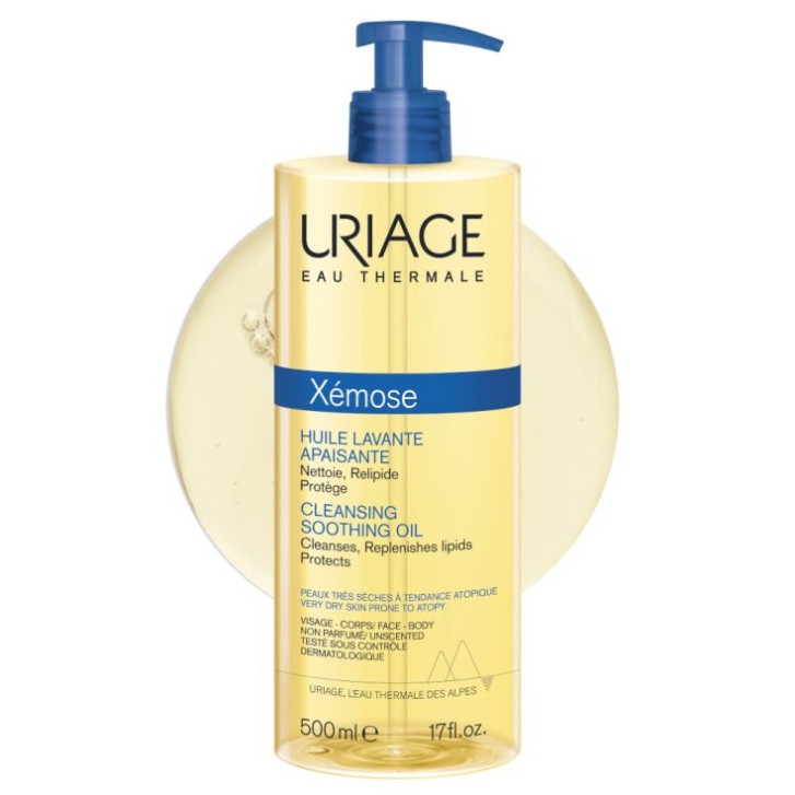 Xémose Olio Detergente Ipoallergenico Viso e Corpo 500 ml - Uriage