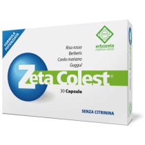 Zeta Colest Integratore per Colesterolo Senza Glutine e Lattosio 30 Capsule - Erbozeta