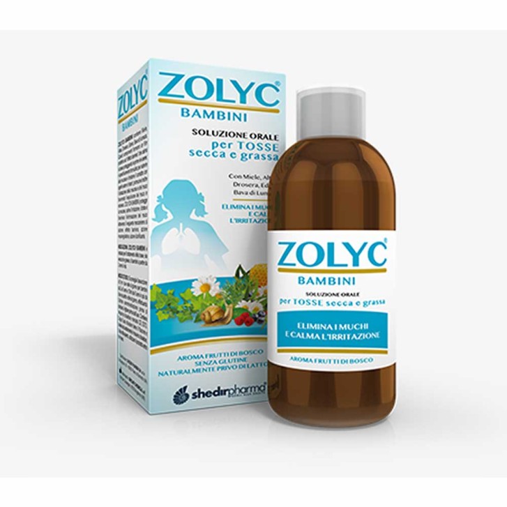 Zolyc Sciroppo per la Tosse Bambini da 1 Anno 150ml - Shedir Pharma
