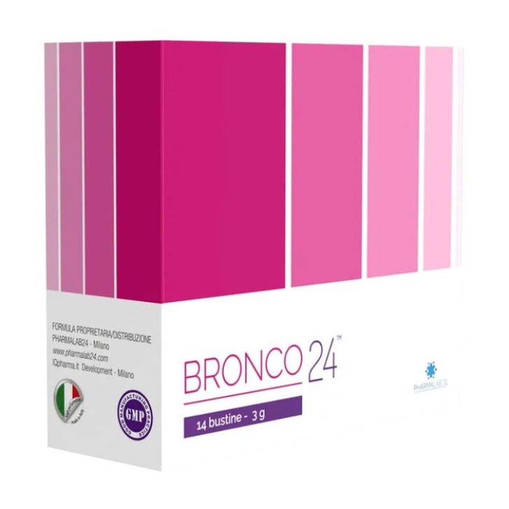 Bronco24 Integratore Vie Respiratorie e Immunitario con N-Acetilcisteina Bustine - Pharmalab24