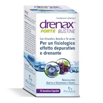 Drenax Forte Integratore Drenante al Mirtillo 15 Stick da 15ml Senza Glutine - Paladin Pharma