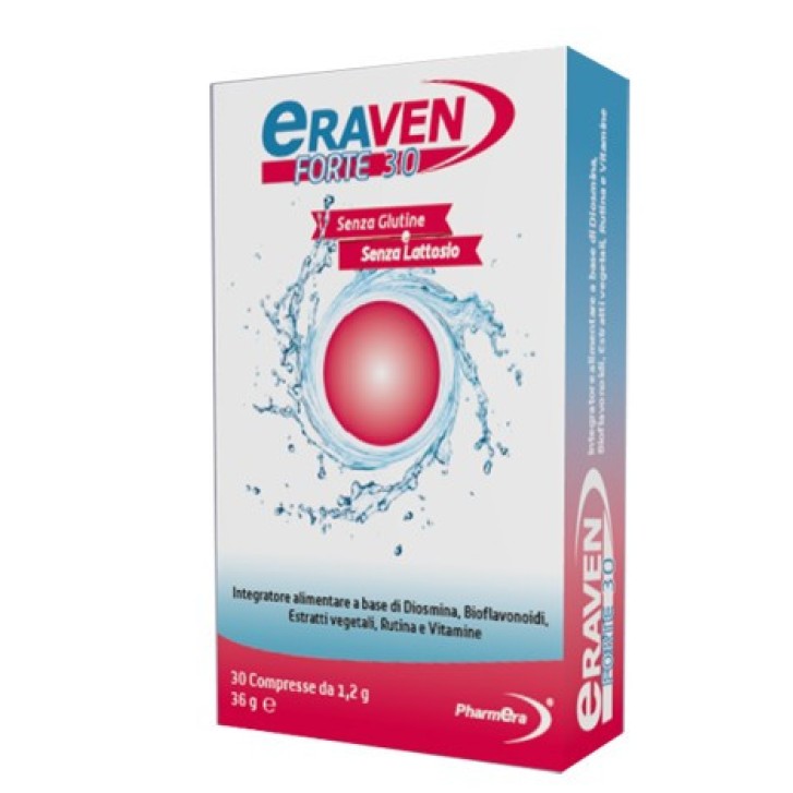 Eraven Forte Integratore Microcircolo Senza Glutine 30 Compresse - Pharmera