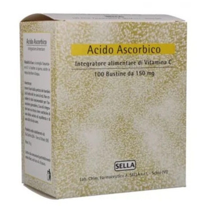 Integratore Vitamina C 150 mg Supporto Immunitario 100 Bustine - Sella Farmaceutici