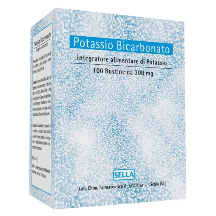 Bicarbonato di Potassio Integratore in Polvere Senza Glutine 100 Bustine - SELLA
