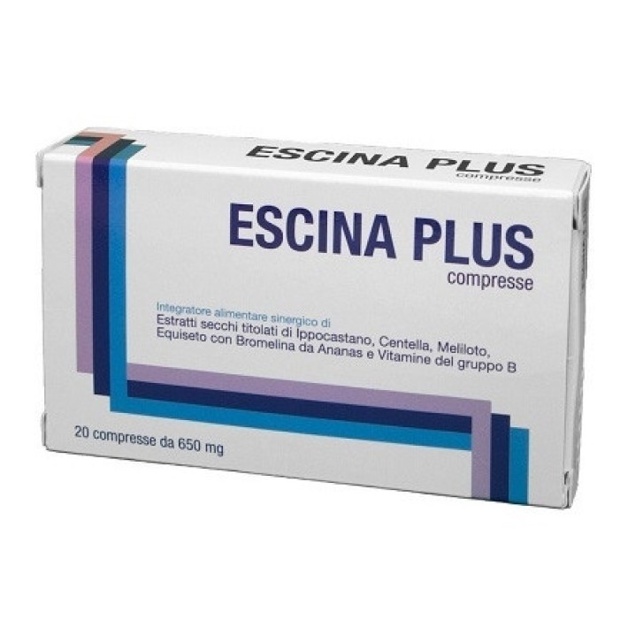 Escina Plus Integratore Antinfiammatorio 20 Compresse Senza Glutine e Lattosio - LG Biopharma
