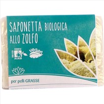 Saponetta Zolfo Bio Purificante per Pelli Grasse 100g - Fior di Loto