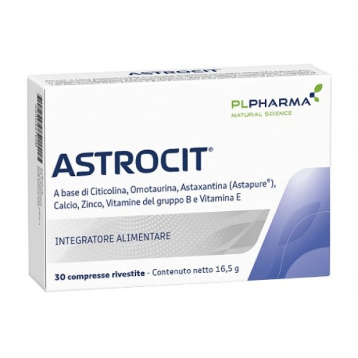 ASTROCIT Integratore Funzione Cognitiva Senza Glutine e Lattosio 30 Compresse - PL PHARMA