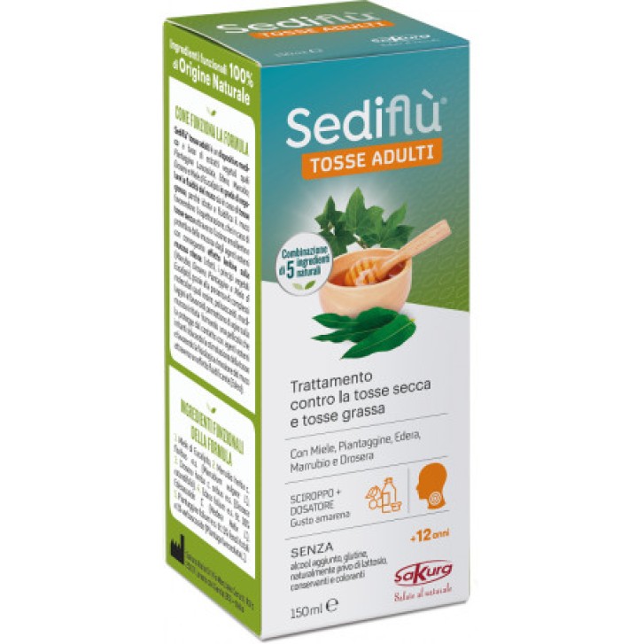 Sciroppo Tosse Adulti per Tosse Grassa e Secca Senza Alcool 150ml - SAKURA ITALIA