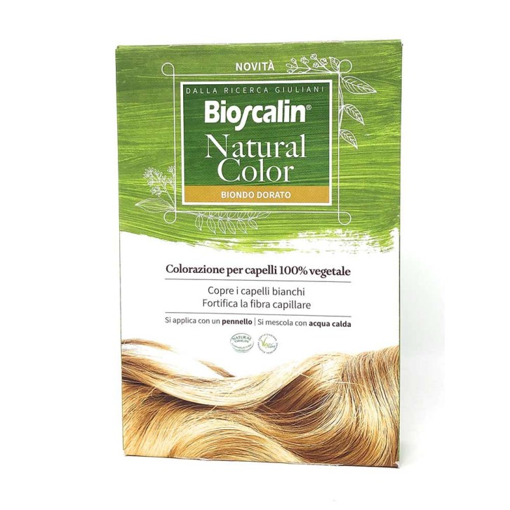Natural Color Tinta Capelli Vegetale Biondo Dorato senza Ammoniaca - Bioscalin
