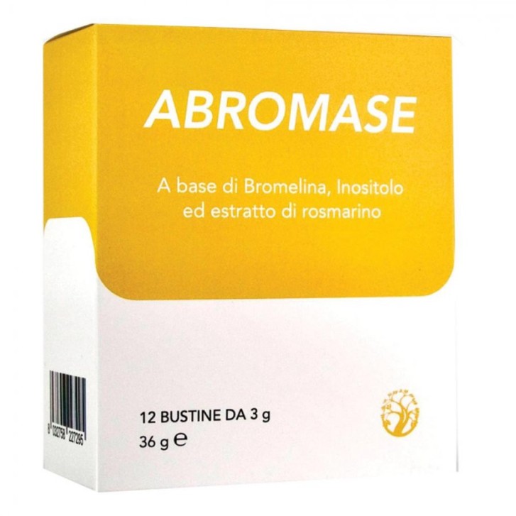Abromase Integratore Antinfiammatorio con Bromelina e Inositolo 12 Bustine - Abros
