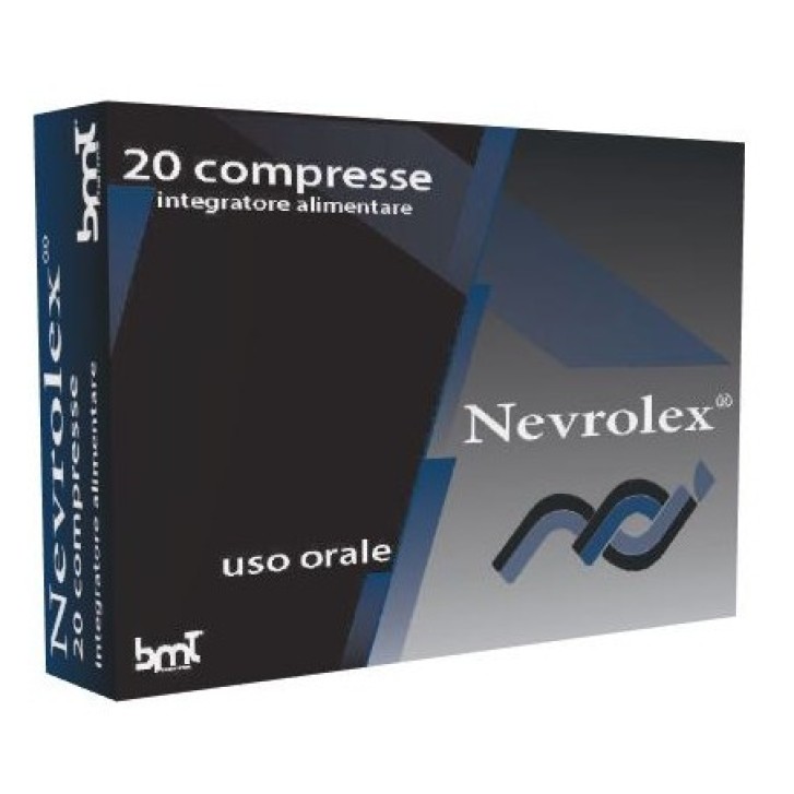 Nevrolex Integratore Sistema Nervoso Antiossidante 20 Compresse Senza Glutine - BMT PHARMA