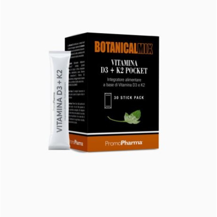 Vitamina D3 + K2 Integratore 30 Stick Pack Senza Glutine e Lattosio - PromoPharma