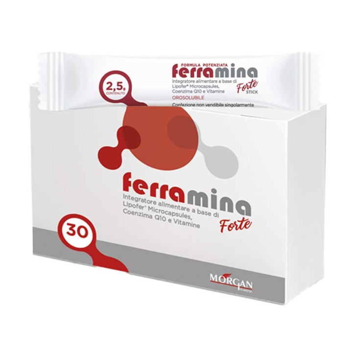 Integratore di Ferro Rapido Assorbimento 30 Stick Orosolubili - Morgan Pharma