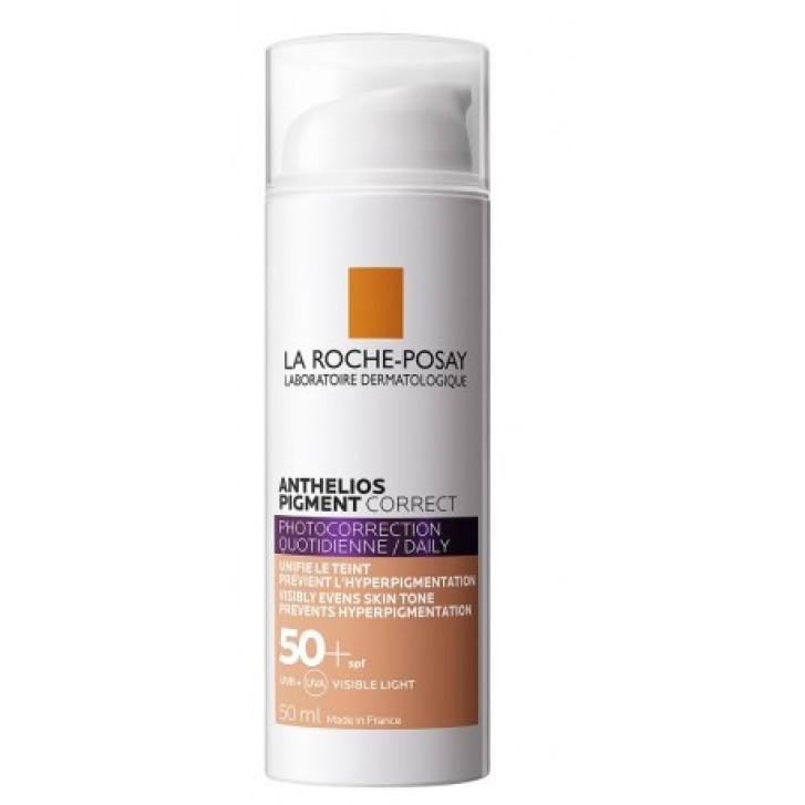Anthelios Pigment Correct Crema Solare Viso Colorata SPF50+ 50ml - La Roche-Posay