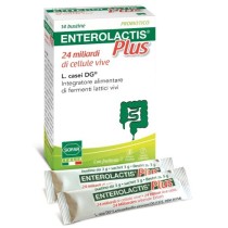 ENTEROLACTIS PLUS Probiotico 24 Miliardi 14 Bustine Senza Glutine e Lattosio - SOFAR