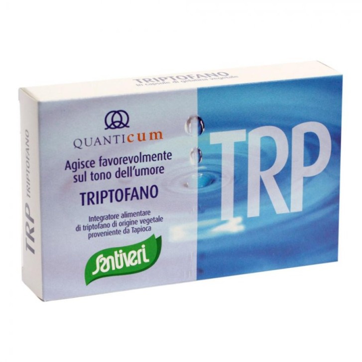 Triptofano Integratore Supporto Umore 271,6mg 40 Capsule Vegetali - Santiveri