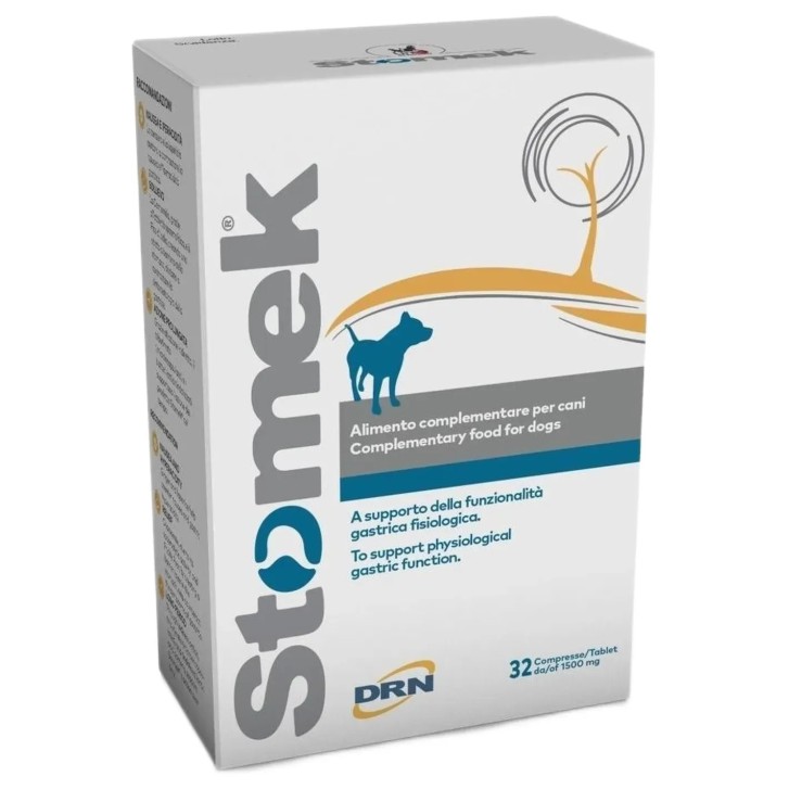 Stomek Integratore Gastrico per Cani Nausea e Iperacidità 32 Compresse - DRN