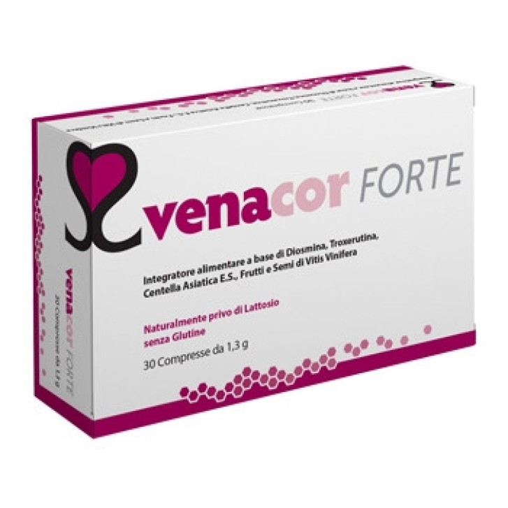 Venacor Forte Integratore Vascolare per Microcircolo e Gambe 30 Compresse - Essecore