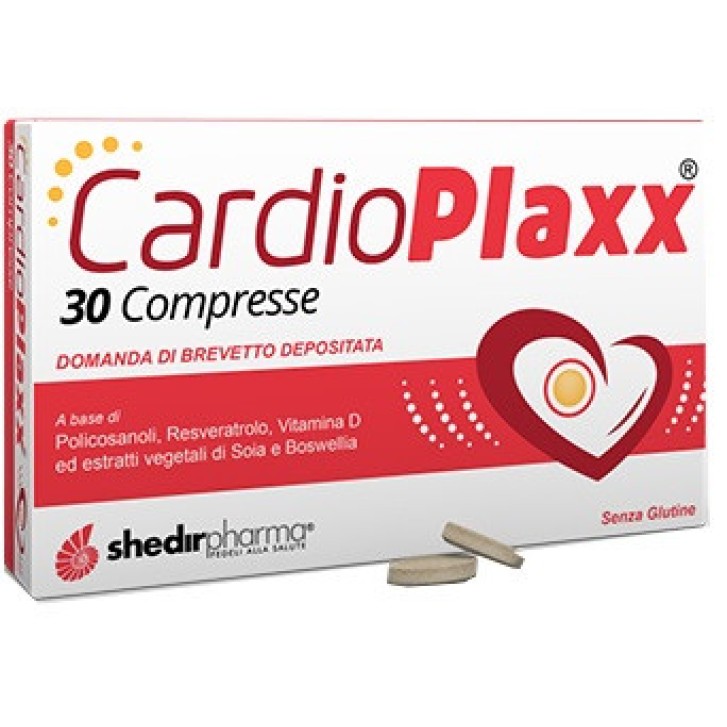 Cardioplaxx Integratore Colesterolo e Cuore 30 Compresse Senza Glutine - Shedir Pharma