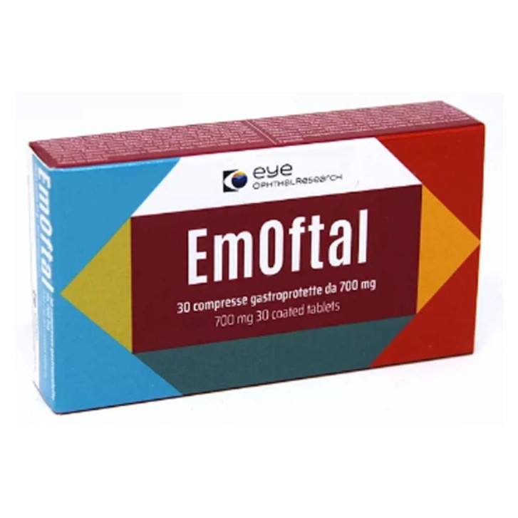 EmOftal Integratore Antiossidante con Vitamina E 30 Compresse Gastroprotette - Eye Ophthalresearch