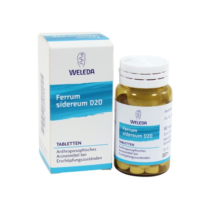 Ferrum Sidereum D20 Integratore Omeopatico Supporto Psicofisico e Ansia 80 Compresse - Weleda