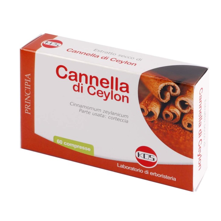 Integratore Cannella per Digestione e Metabolismo 60 Compresse - Kos Principia