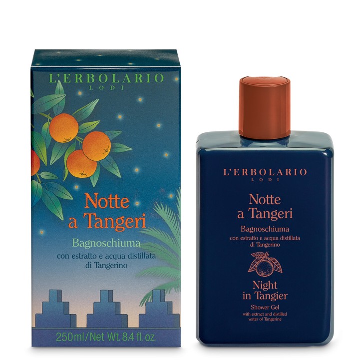 Bagnoschiuma Notte a Tangeri Fragranza Agrumata Naturale 250ml - L\'Erbolario
