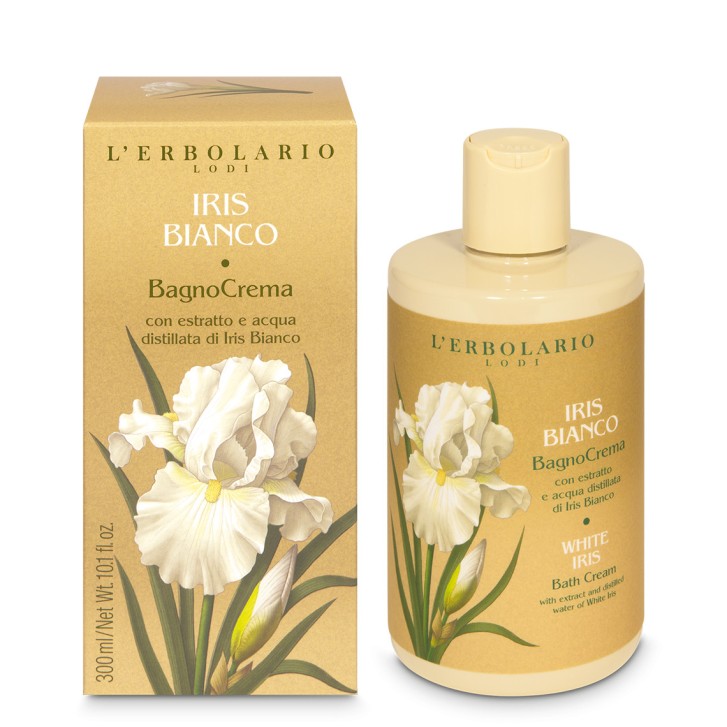 Bagnocrema Iris Bianco Detergente Corpo Idratante 300ml - L\'Erbolario
