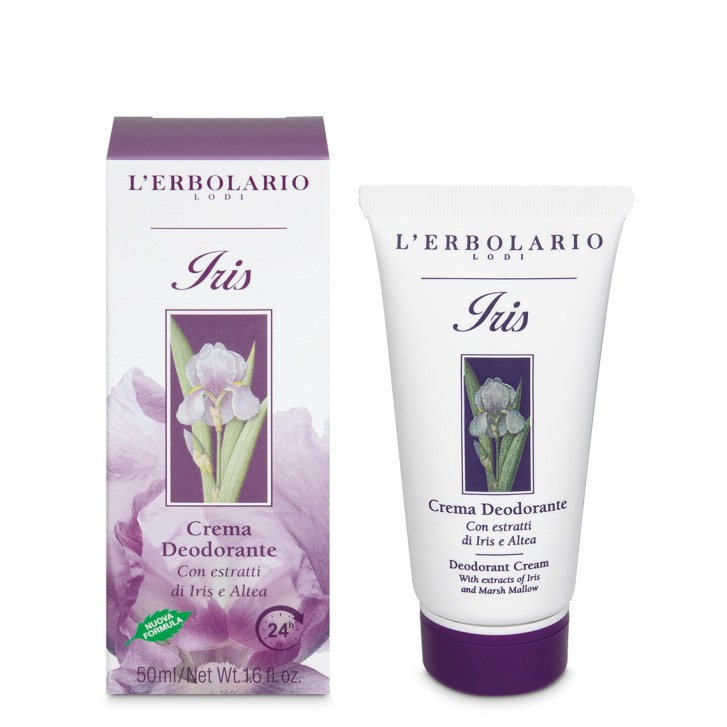 Crema Deodorante Iris per Pelli Sensibili 50ml - L\'Erbolario