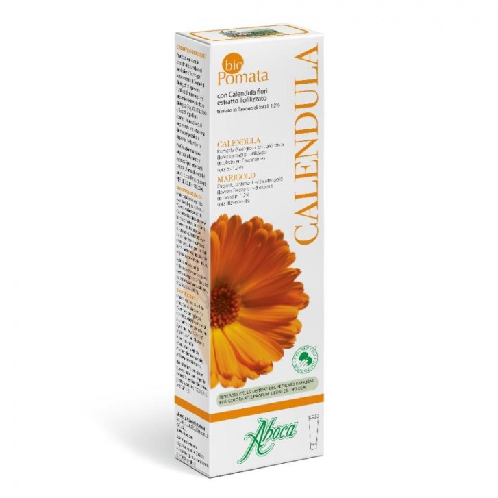 Pomata Calendula Biologica Lenitiva per Pelli Sensibili Neonati e Bambini 50ml - Aboca
